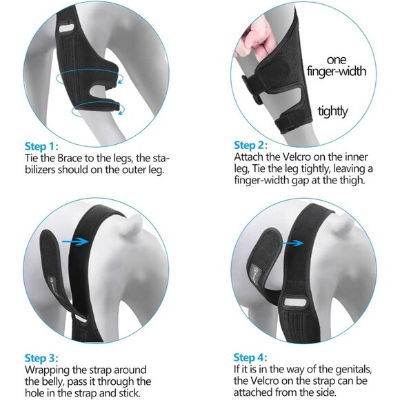 Knee Brace for Dogs ACL with Side Stabilizers Knee Cap Dislocation Arthritis - Picture 4 of 6